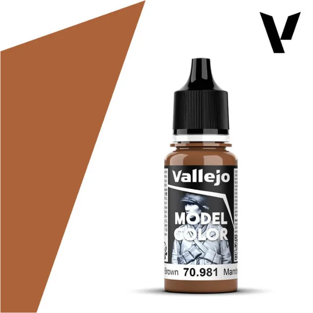 Model Color Orange Brown 18 ml (160)-Vallejo-Radaddel