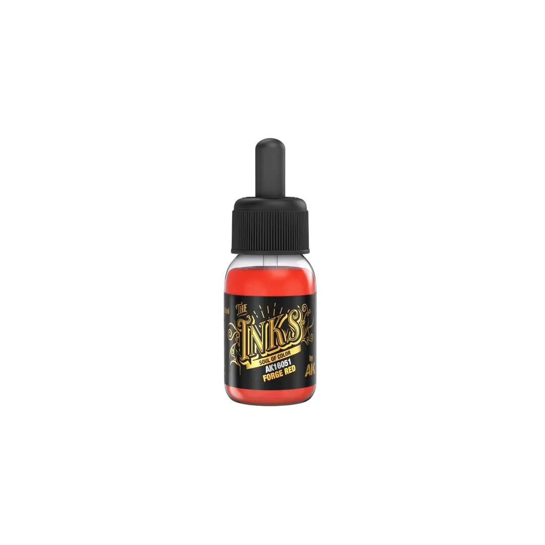 Forge Red - The Inks 30ml-AK-Interactive-Radaddel