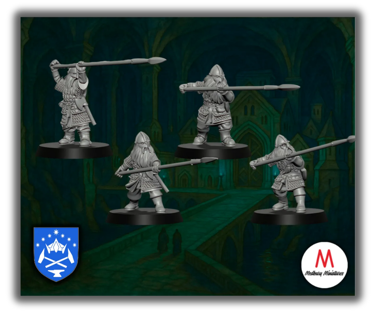 Dwarf Warriors with Spears-Pasch Spiele-Radaddel