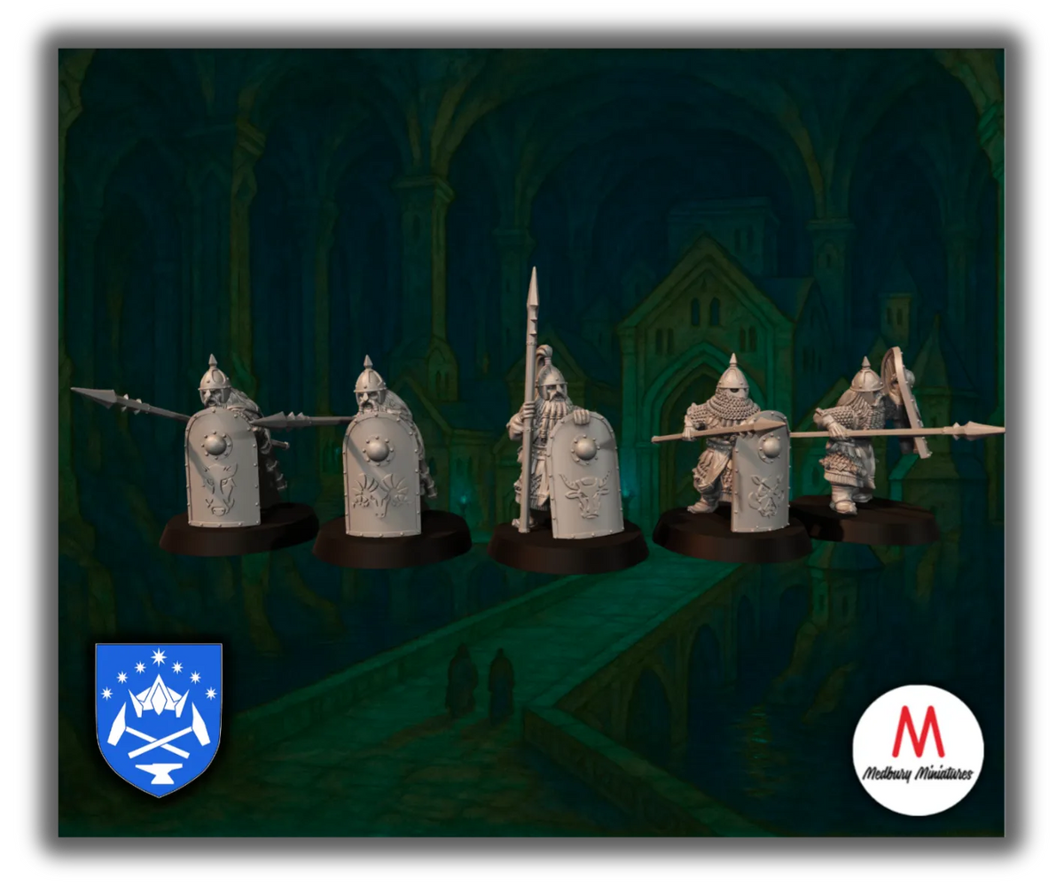 Dwarf Phalanx with Spears-Pasch Spiele-Radaddel