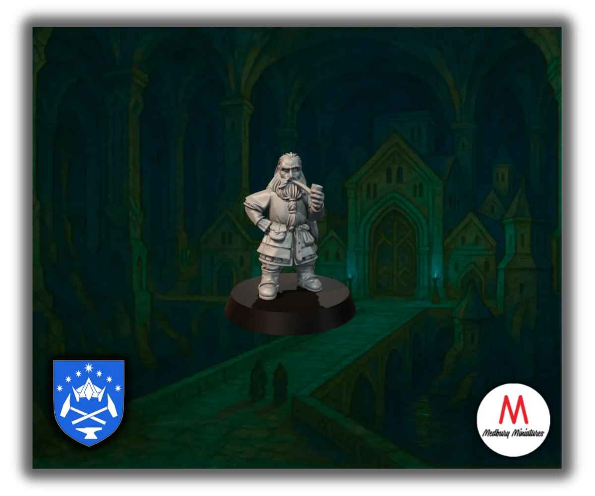 Dwarf Smoking Pipe-Pasch Spiele-Radaddel
