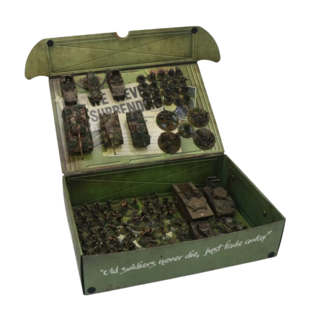 Bolt Action Army Box with two plates for magnetically-based miniatures-Safe and Sound-Radaddel