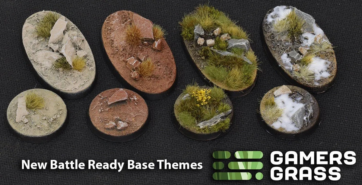 Ovale Badland Bases 90mm (x2)-Gamers Grass-Radaddel