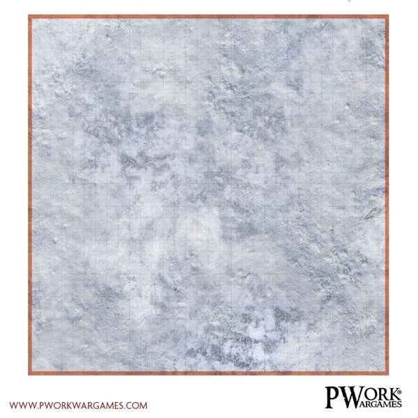 RPG Rewritable Combat Map Snow Plain 30x30"-PWork Wargames-Radaddel