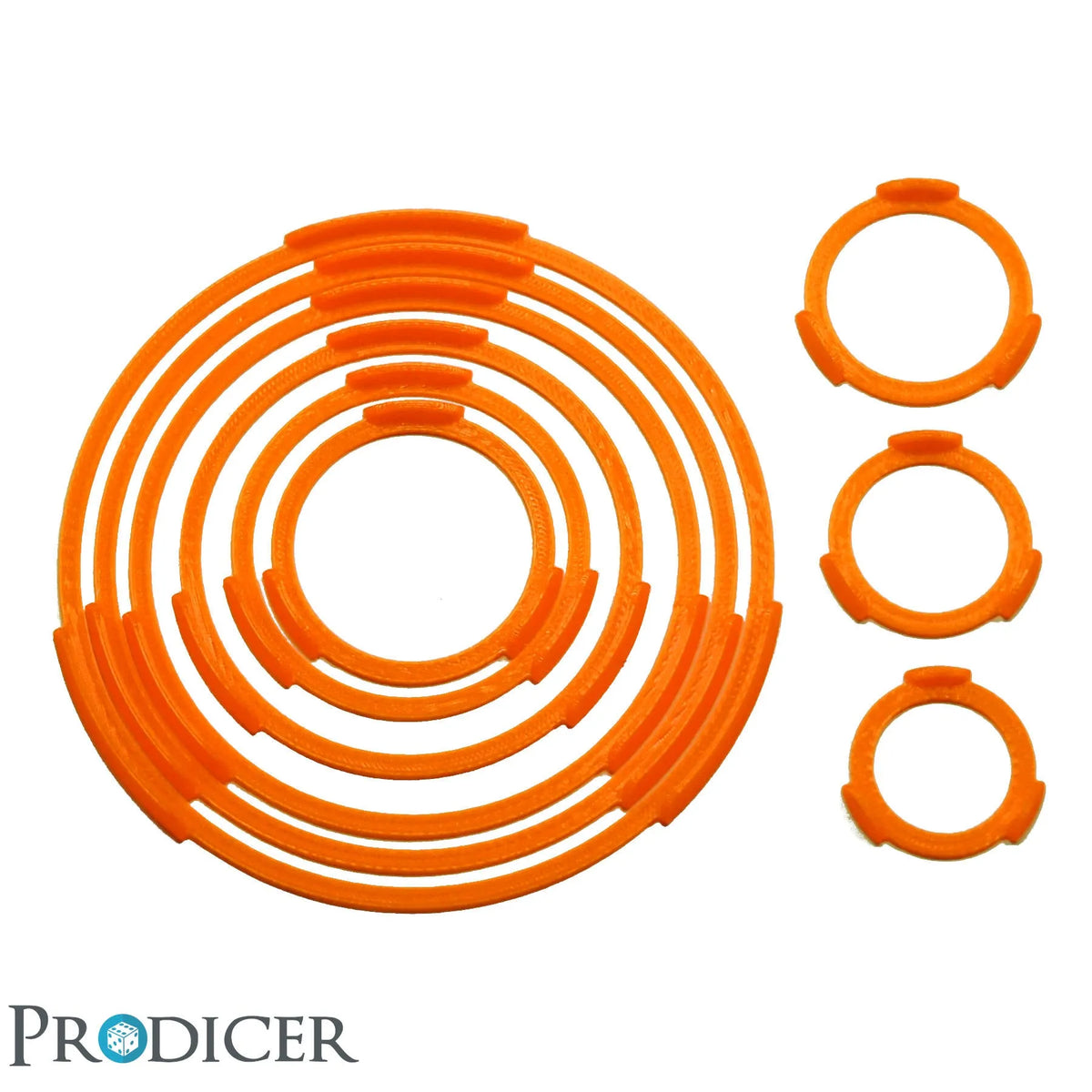 Base Squad Marker | 25mm(20x) Neon Orange-ProDicer-Radaddel