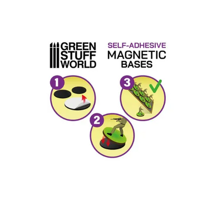 Vorgeschnittene Magnete - Oval 60x35mm-Greenstuff World-Radaddel
