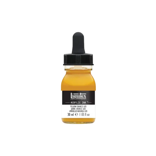 Liquitex Ink Gelborange Azo 30ml-Liquitex-Radaddel
