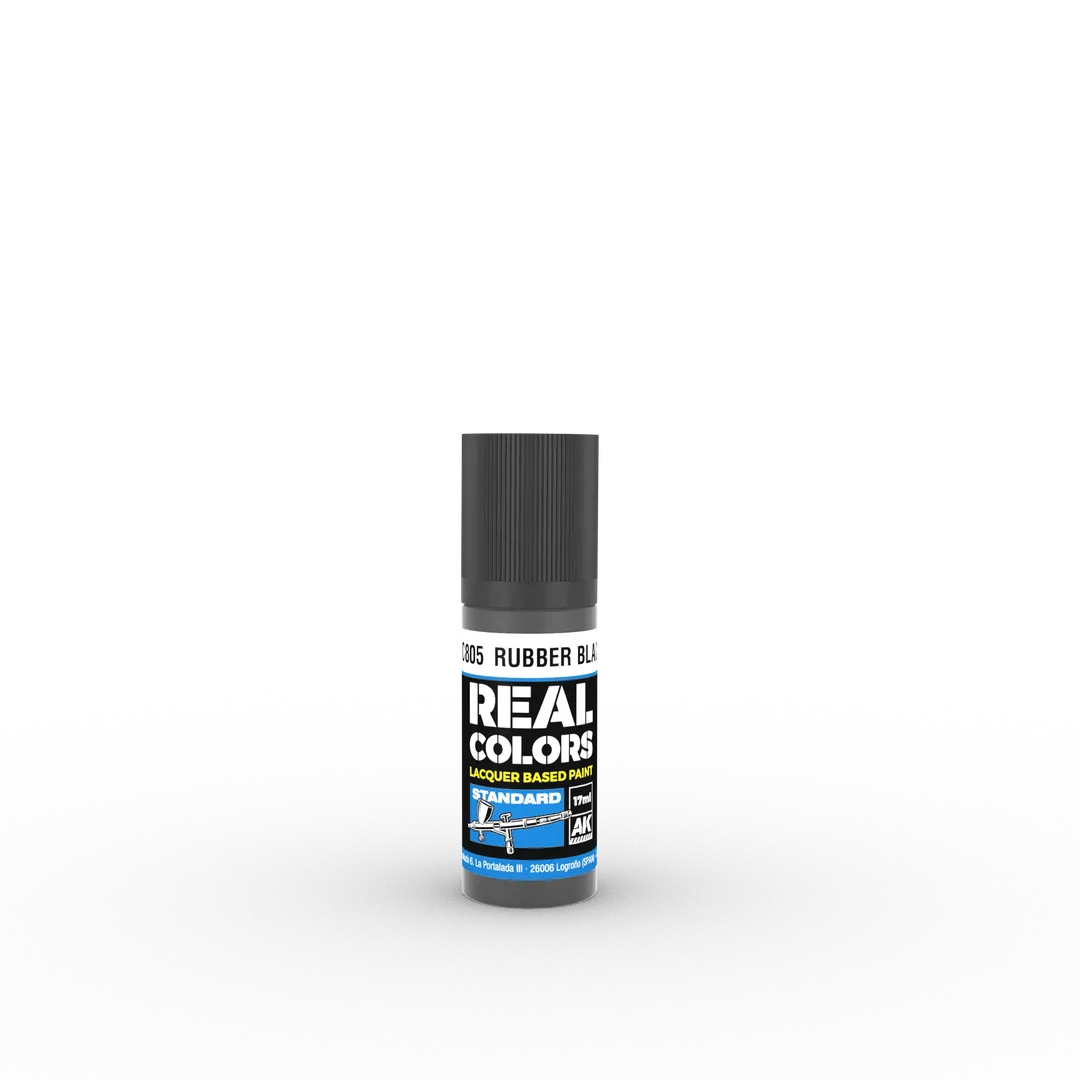 AK Real Colors Rubber Black 17 ml-AK-Interactive-Radaddel