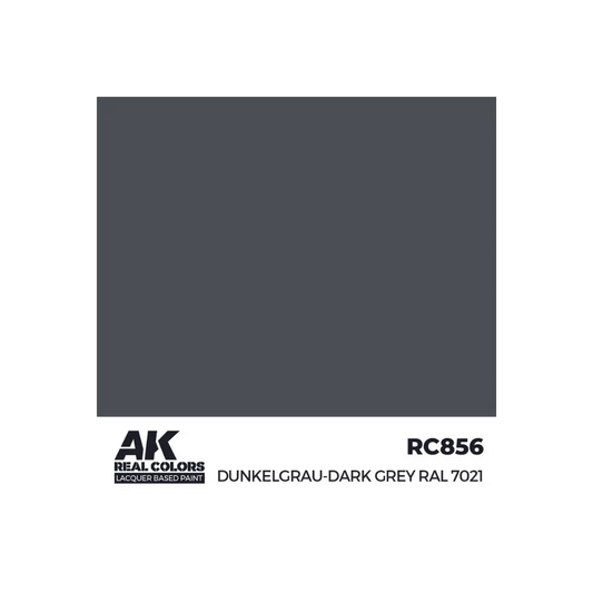 AK Real Colors Dunkelgrau-Dark Grey RAL 7021 17 ml-AK-Interactive-Radaddel