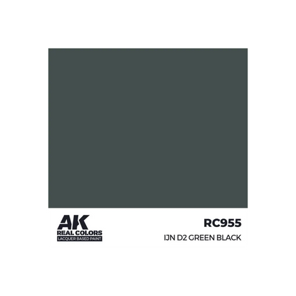 AK Real Colors IJN D2 Green Black 17 ml-AK-Interactive-Radaddel