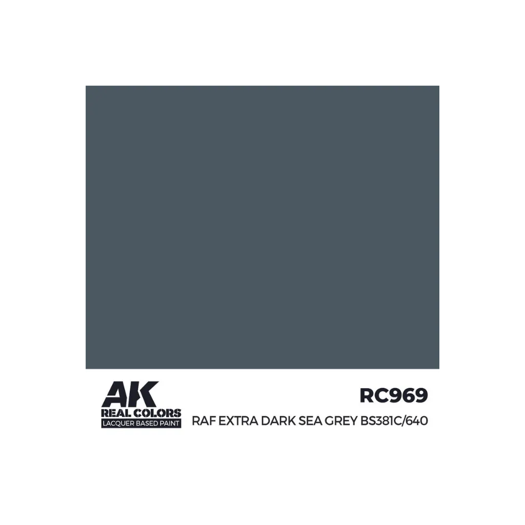 AK Real Colors RAF Extra Dark Sea Grey BS381C/640 17 ml-AK-Interactive-Radaddel