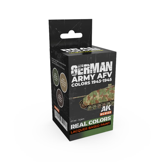 AK Real Colors German Army AFV Colors 1943-1945 SET-AK-Interactive-Radaddel