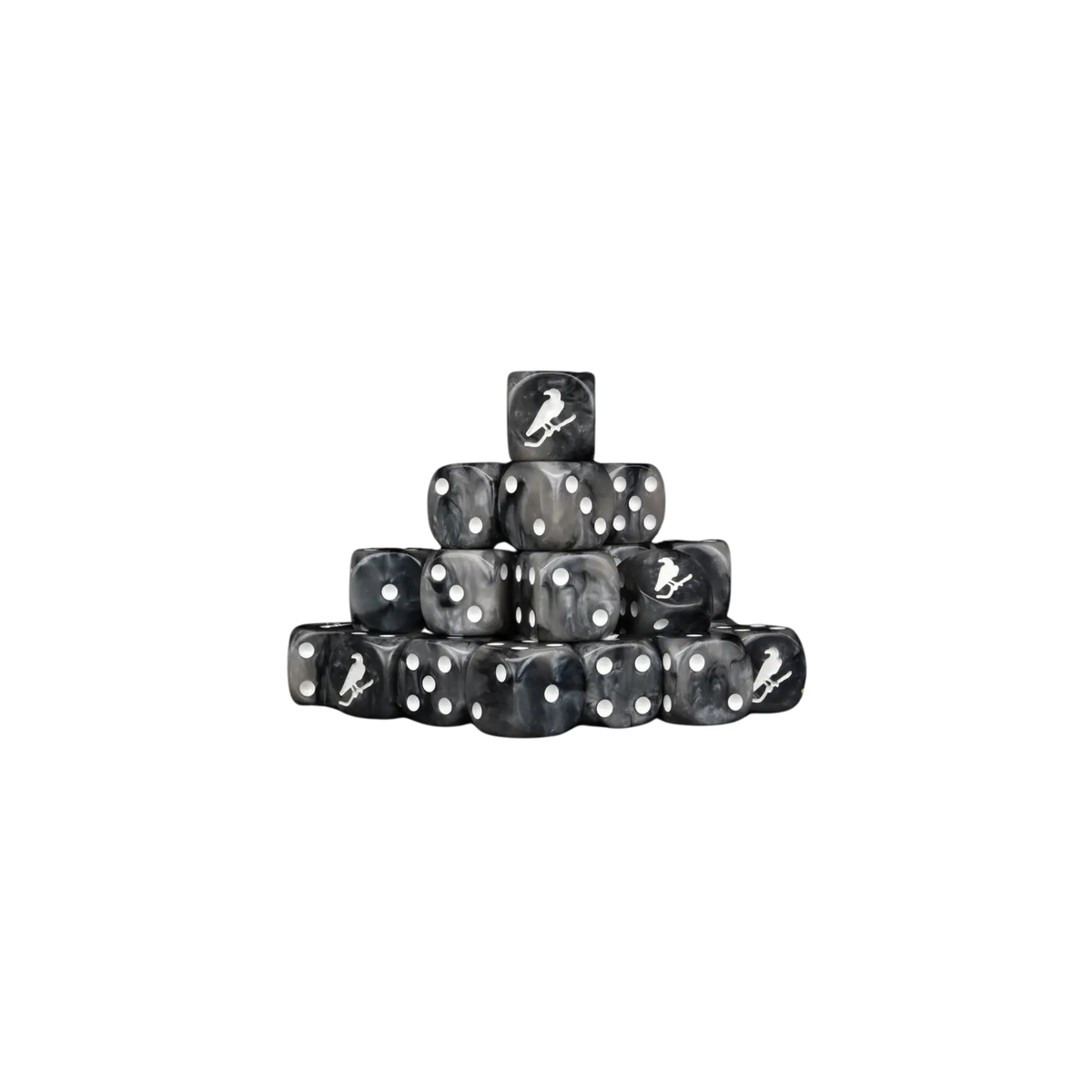 Black Crow Dice 16mm Round (25 Stück)-Baron of Dice-Radaddel