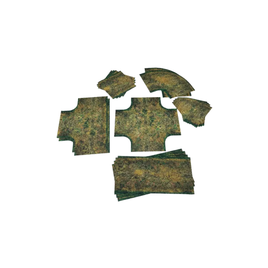 Muddy Roads - Anti-Slip Fabric 2D Road Set 28mm-Playmats.eu-Radaddel