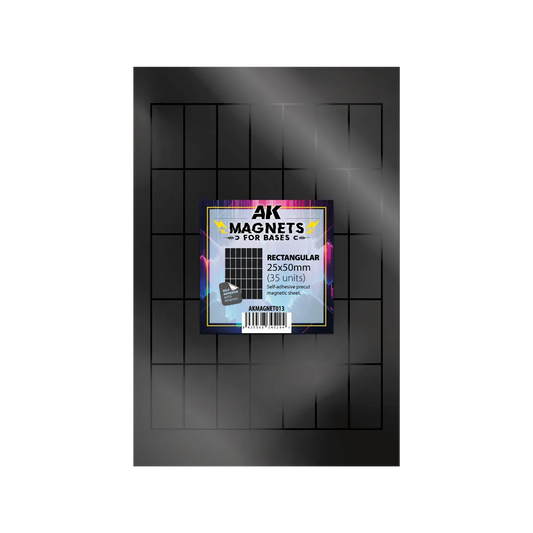 AK Vorgeschnittene Magnete - Rechteckig 25 x 50mm-AK-Interactive-Radaddel