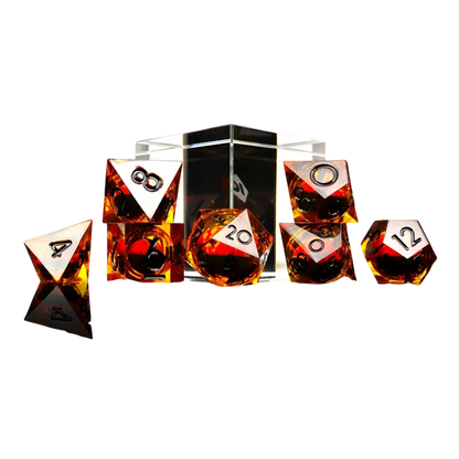 Evil Eye Liquid Core RPG Dice Set (7 Stück)-Baron of Dice-Radaddel