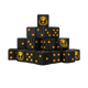 First Place Matte Black Dice 16mm Square (25 Stück)-Baron of Dice-Radaddel
