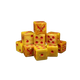 Men of the East Gold Swirl Dice 16mm Square (10 Stück)-Baron of Dice-Radaddel