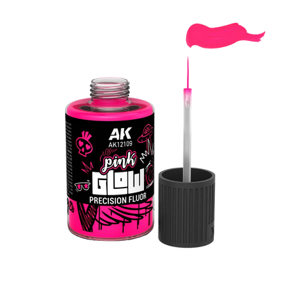 Pink Glow Precision Fluor 30ml-AK-Interactive-Radaddel