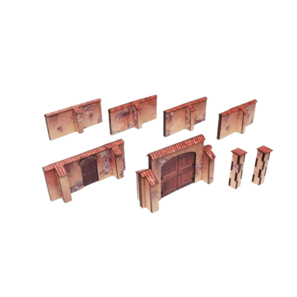 Wall Italy PREPAINTED [28mm/1:56]-Micro Art Studio-Radaddel